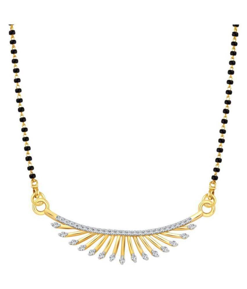     			Vighnaharta Asmita Gold and Rhodium Plated Mangalsutra