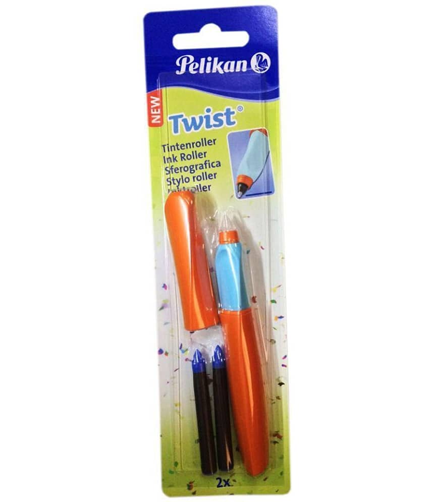 Pelikan Twist Summer Splash Orange-Blue Roller Ball Pen - Stationery | Buy online on ZillyBuy