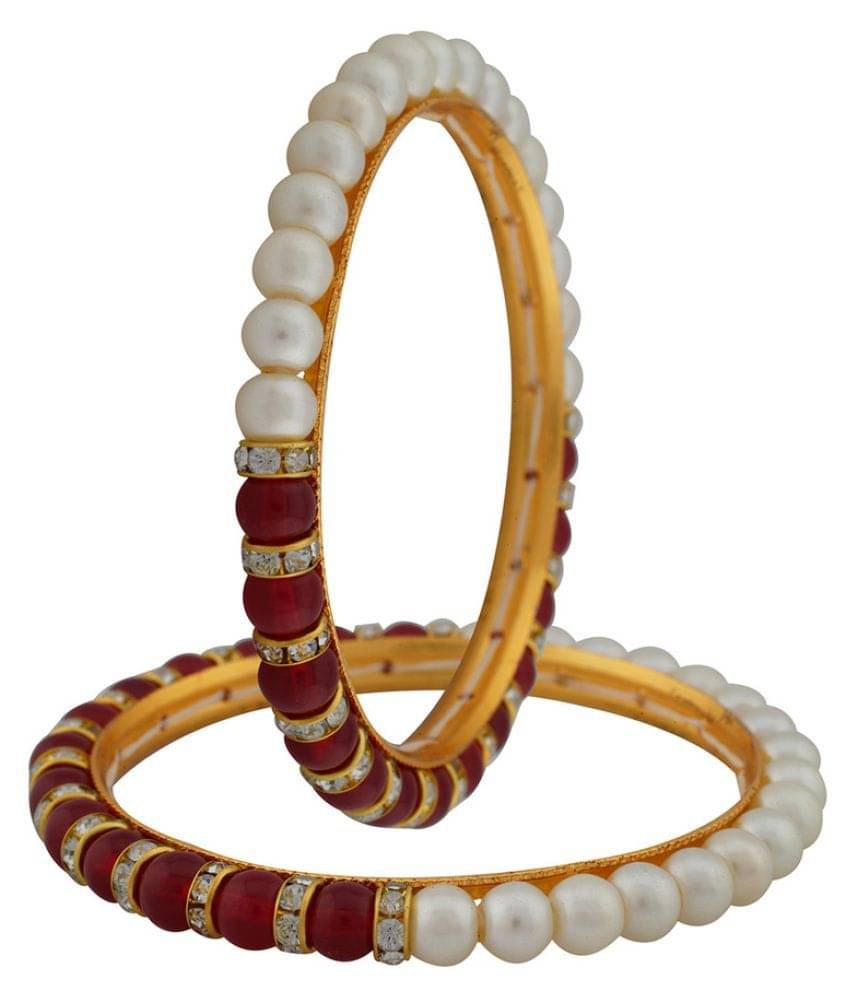     			vishakapearlsandjewellers - Gold Bangle Set (Pack of 1)