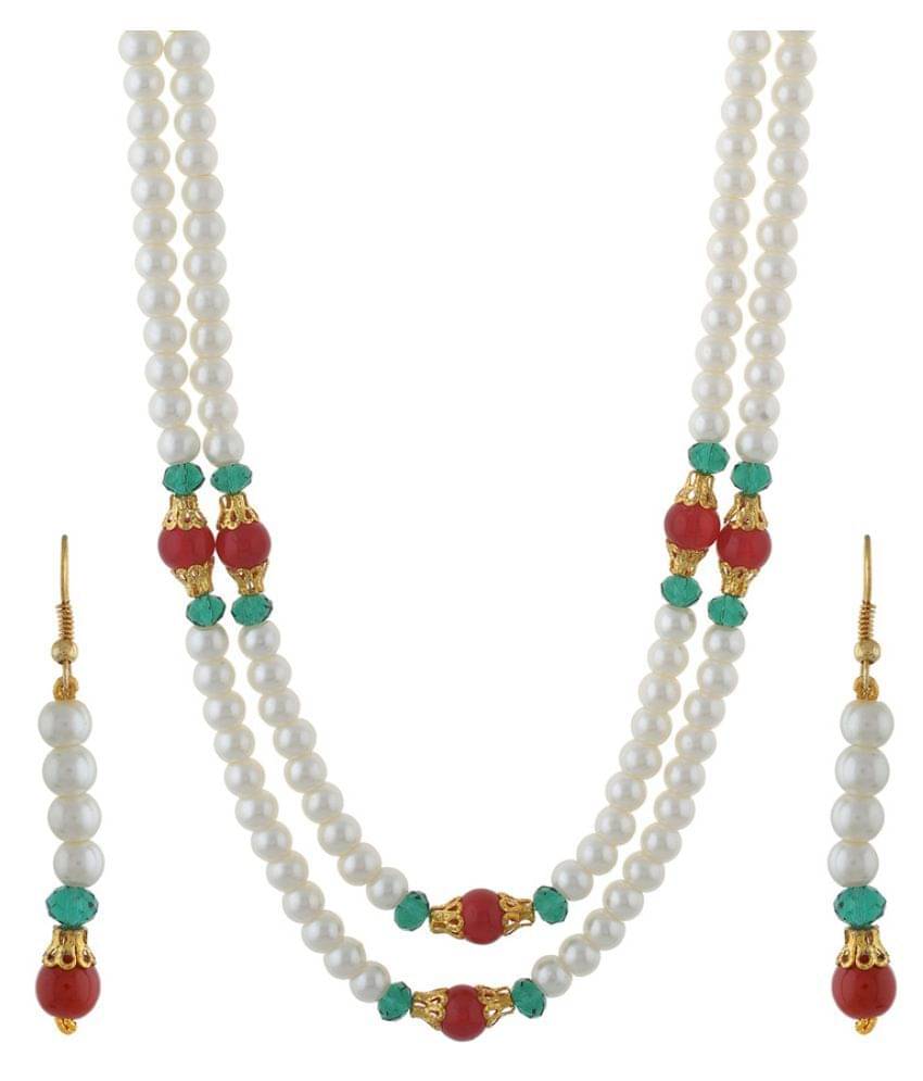     			Vishakapearlsandjewellers Multicolour Alloy Necklace set