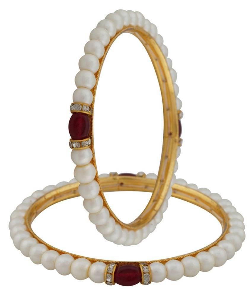 Vishakapearlsandjewellers Pearl Bangle Set Vishakapearlsandjewellers Pearl Bangle Set