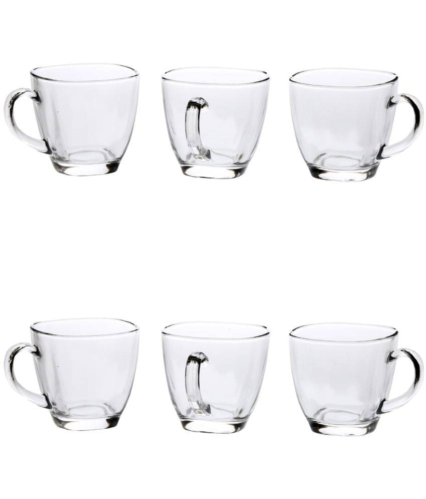     			Afast Glass Tea, Coffee Cup Set, Transparent, Pack Of 6, 180 ml