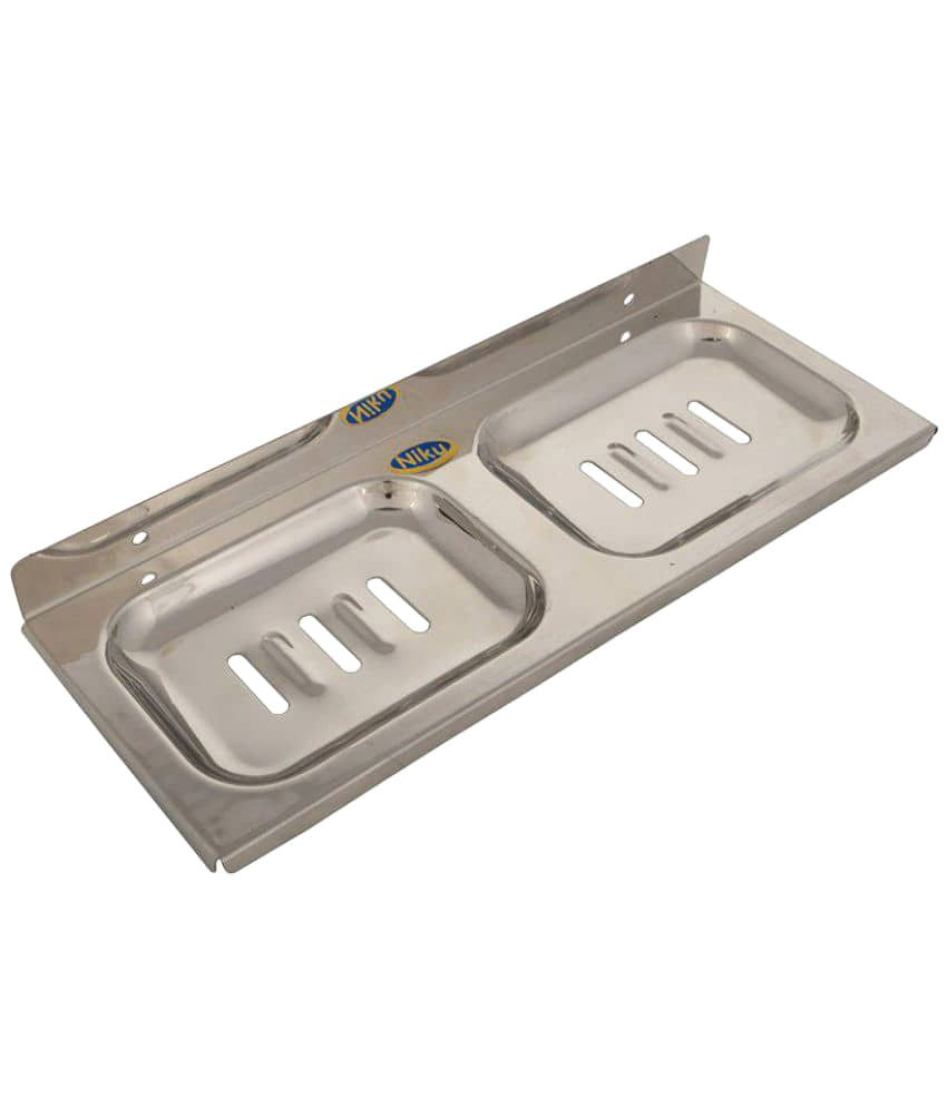 Shruti Silver Stainless Steel Soap Case 1