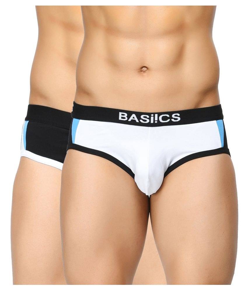     			BASIICS By La Intimo Pack of 2 Cotton Briefs For Men's ( Multi )