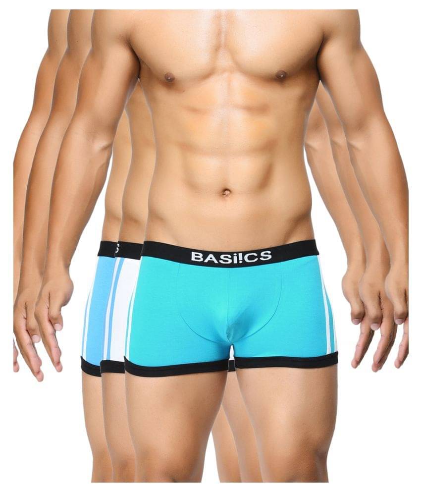     			Basiics By La Intimo Multi Trunk Pack of 3