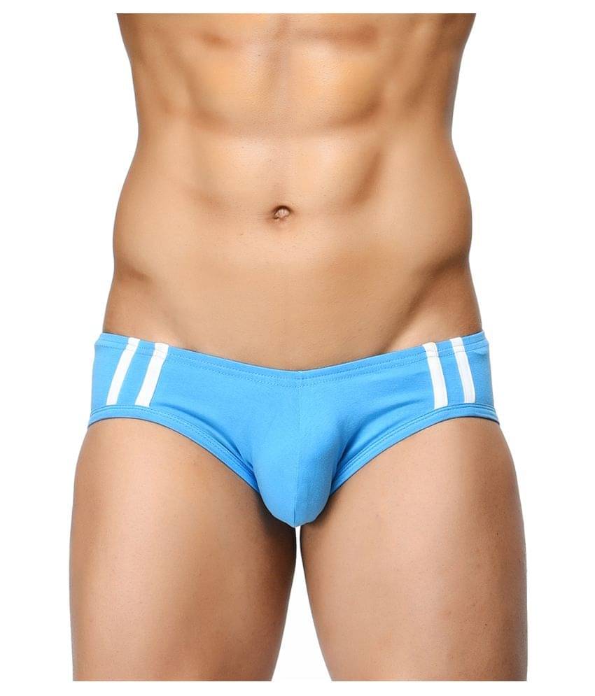 BASIICS By La Intimo Pack of 1 Cotton Blend Trunks For Men's ( Blue ) BASIICS By La Intimo Pack of 1 Cotton Blend Trunks For Men's ( Blue )
