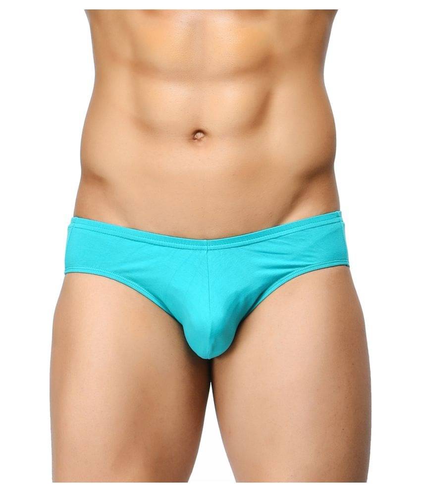 BASIICS By La Intimo Pack of 1 Cotton Briefs For Men's ( Teal ) BASIICS By La Intimo Pack of 1 Cotton Briefs For Men's ( Teal )
