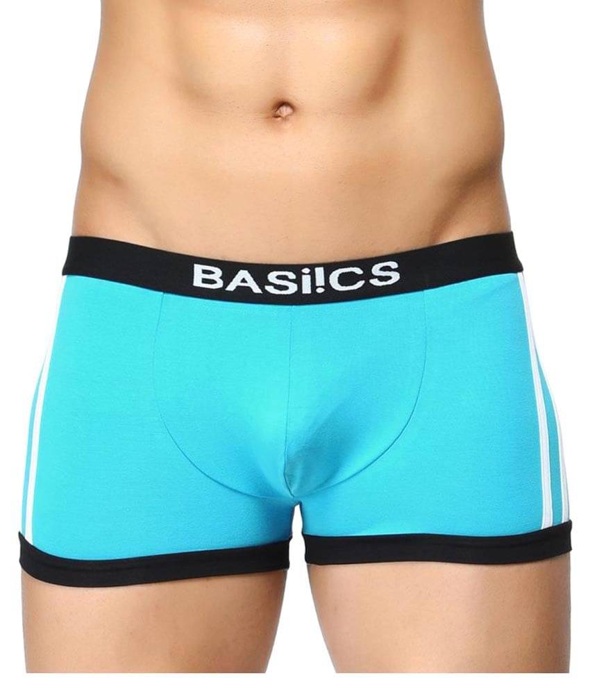 BASIICS By La Intimo Pack of 1 Cotton Briefs For Men's ( Light Blue ) BASIICS By La Intimo Pack of 1 Cotton Briefs For Men's ( Light Blue )