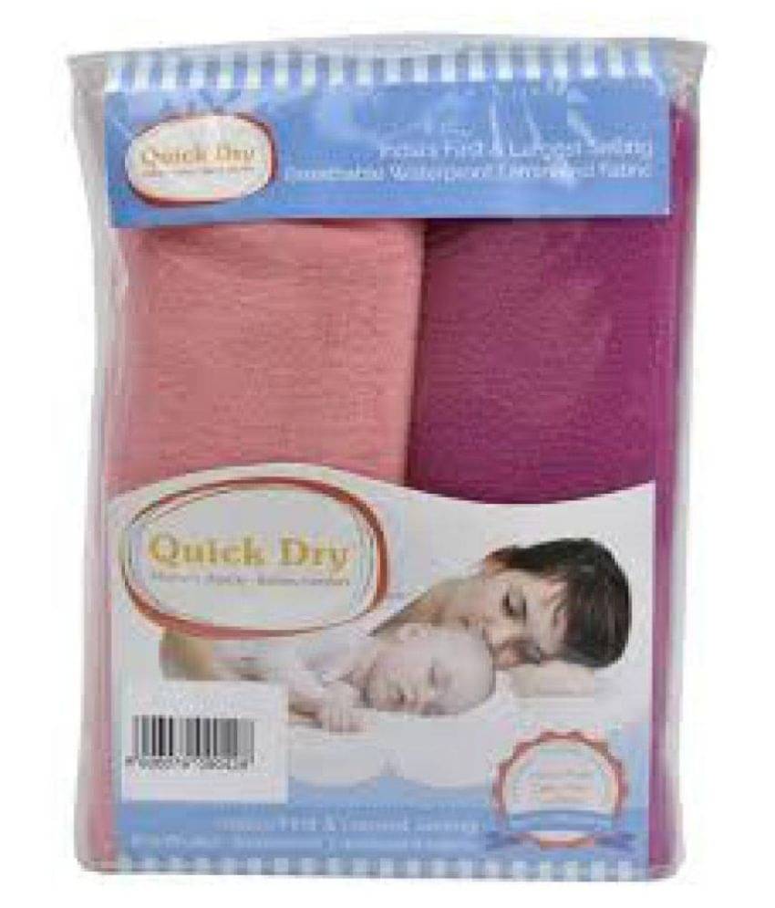     			Quick Dry Baby Bed Protector Pack of 2 Rubber Sheet