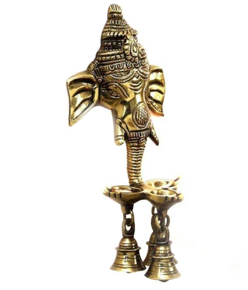     			CraftRoad Antique Brass Ganesha Idol x cms