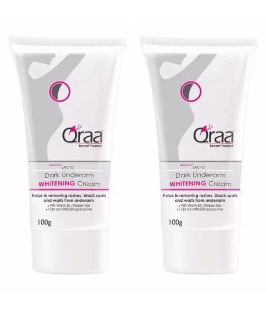    			Qraa Advanced Lacto Dark Underarm Cream For Uneven Skin Tone And Dark Underarms 100Gm*2 (Pack Of 2)