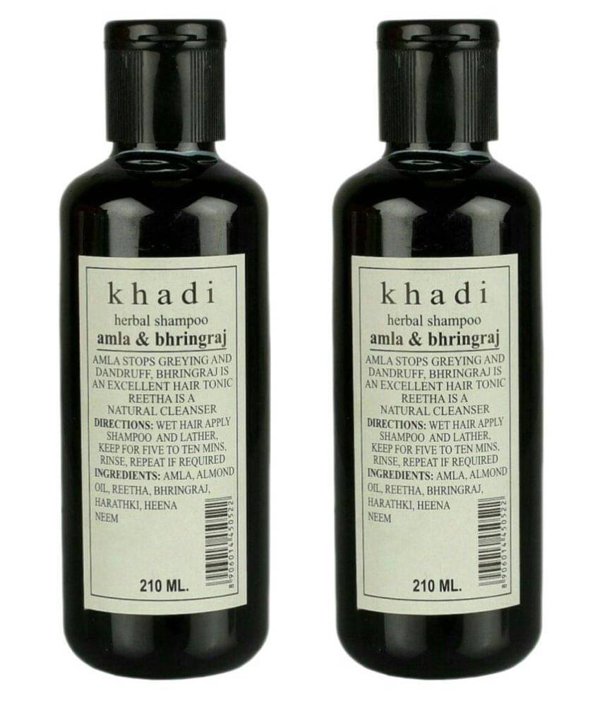     			Khadi Herbal Amla & Bhringraj Shampoo 210 ml Pack of 2