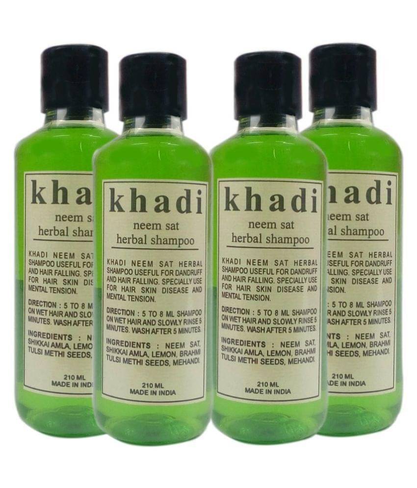     			Khadi Herbal Neem Sat Shampoo 210 ml Pack of 4