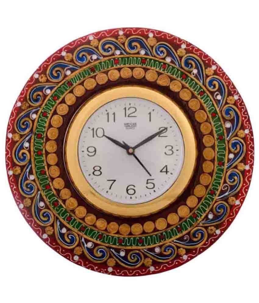 eCraftIndia Circular Analog Wall Clock - 32 eCraftIndia Circular Analog Wall Clock - 32
