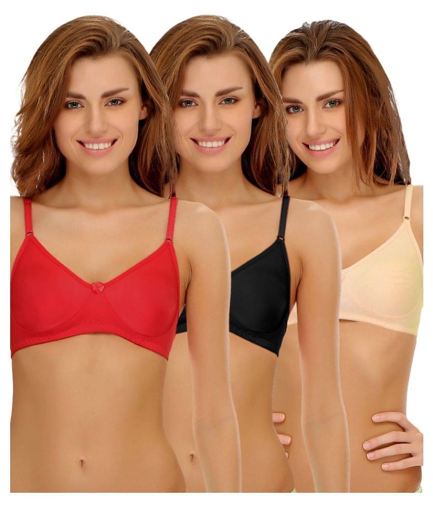 Clovia Poly Cotton T-Shirt/ Seamless Bra Clovia Poly Cotton T-Shirt/ Seamless Bra