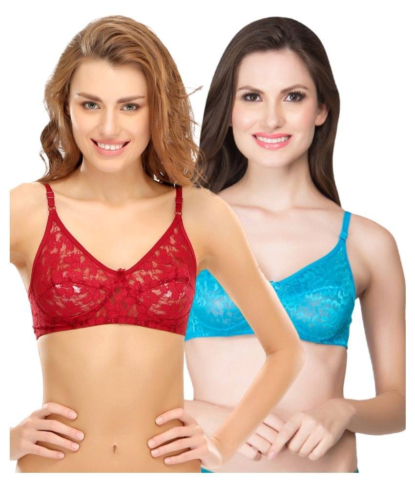 Clovia Lace T-Shirt/ Seamless Bra     			Clovia Lace T-Shirt/ Seamless Bra
