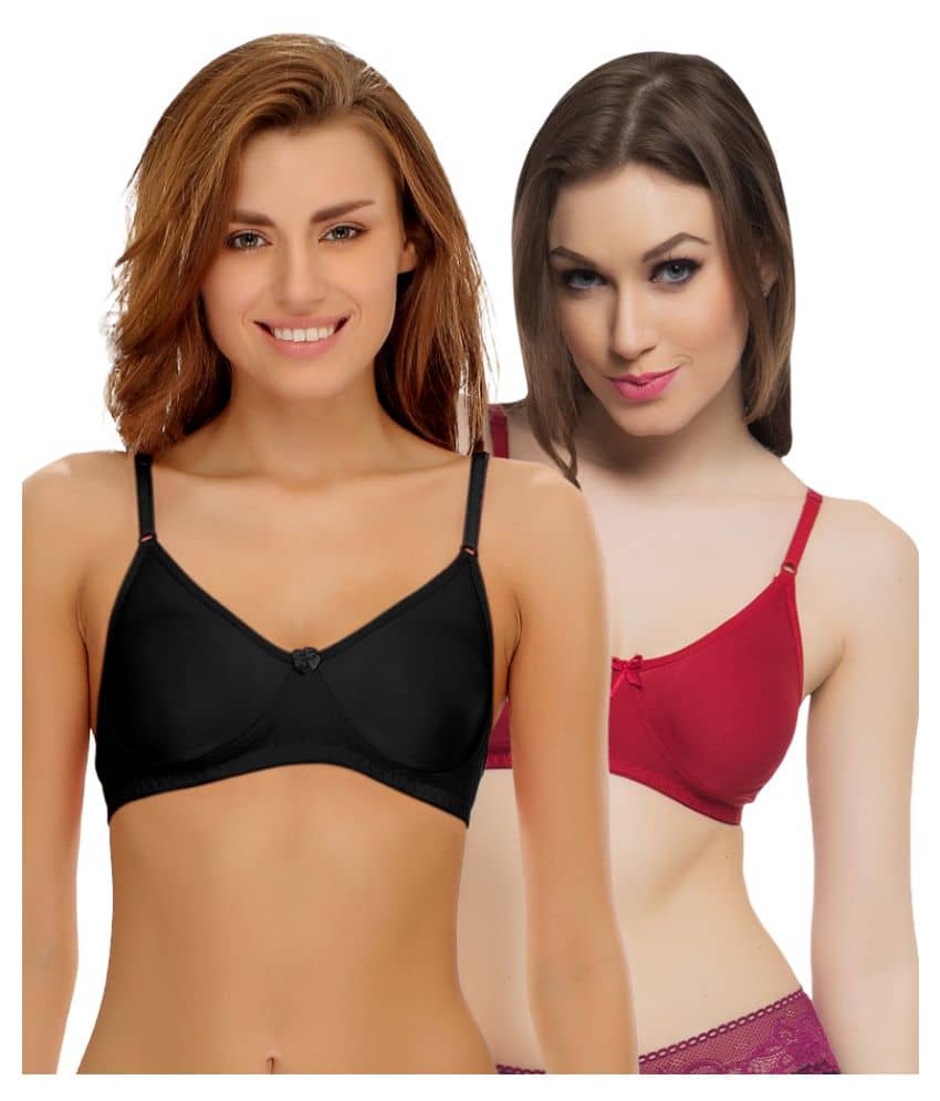 Clovia Poly Cotton T-Shirt/ Seamless Bra