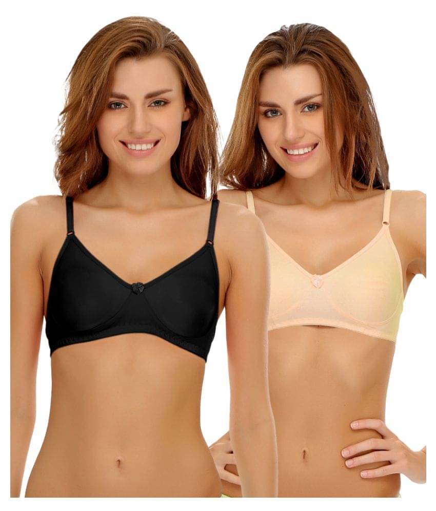 Clovia Poly Cotton T-Shirt/ Seamless Bra Clovia Poly Cotton T-Shirt/ Seamless Bra