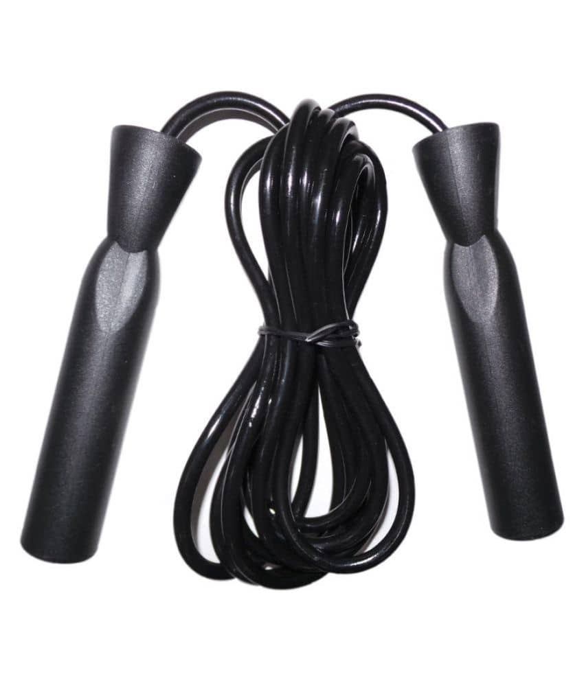 HRS Black Skipping Rope - Sports and Fitness Equipment | Buy online on ZillyBuy