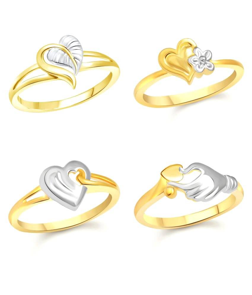 Vighnaharta Golden Ring Combo - Pack of 4 Vighnaharta Golden Ring Combo - Pack of 4