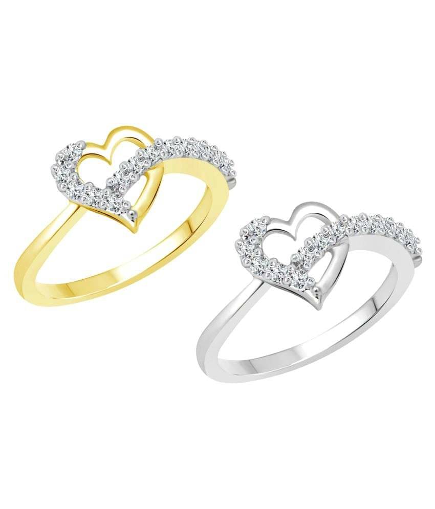     			Vighnaharta Multicolour Ring - Set of 2
