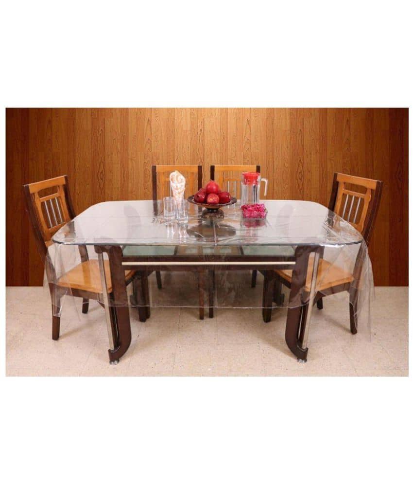 Casa Furnishing 6 Seater Transparent PVC Single Table Covers