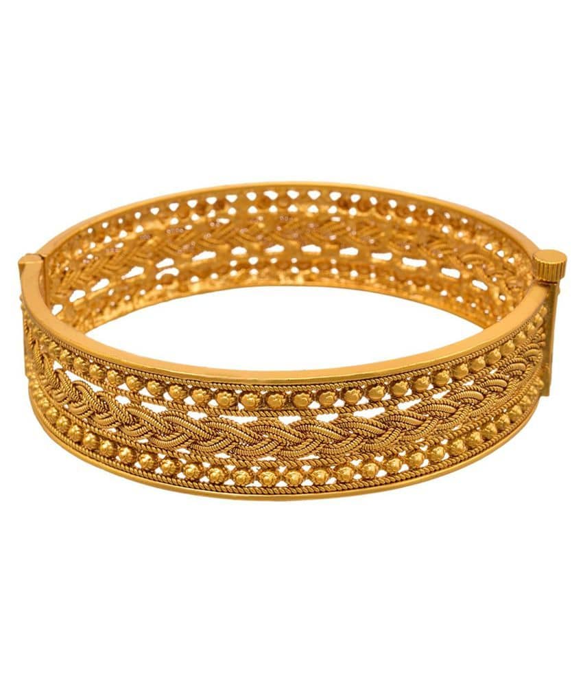 JFL - Jewellery For Less Ethnic One Gram Gold Plated Bracelet for Women - Bangles & Bracelets | Buy online on ZillyBuy