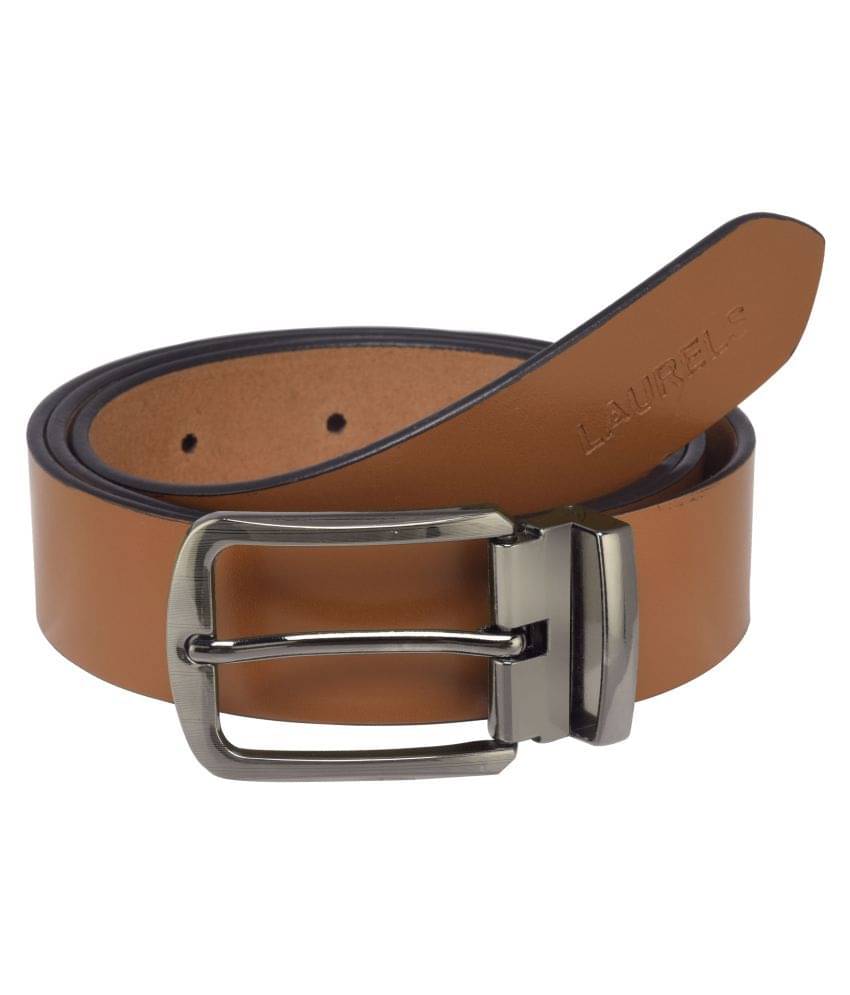    			Laurels Brown Leather Casual Belts