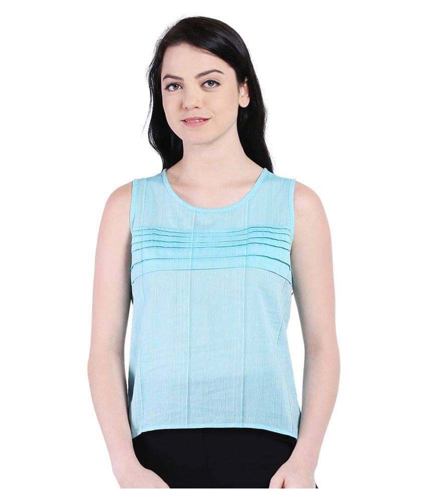    			Style Quotient by NOI Women's Cotton Regular Top ( Blue )