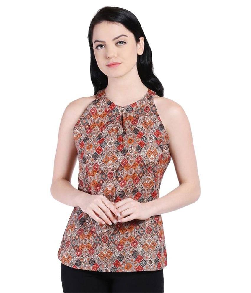     			Style Quotient by NOI Women's Cotton Regular Top ( Orange )
