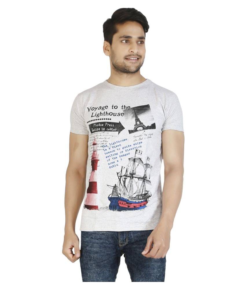 Awack Grey Round T-Shirt Awack Grey Round T-Shirt