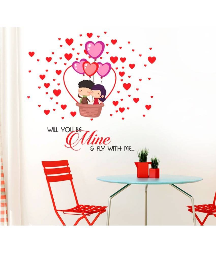     			Happysticky Fly With Me PVC Vinyl Multicolour Wall Stickers