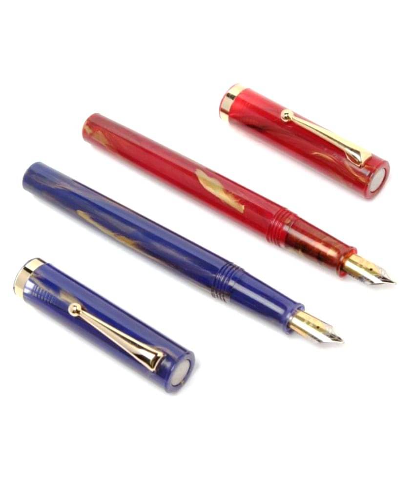     			SRPC Click Bamboo Marble Iridium Nib Eye Dropper Filling Mechanism Fountain Pen