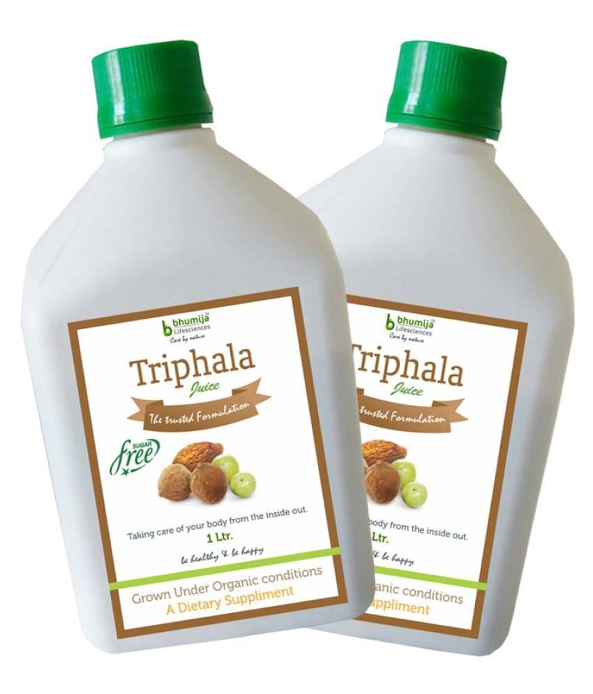     			BHUMIJA LIFESCIENCES Triphala Juice Nutrition Drink Liquid 2 l Pack of 2