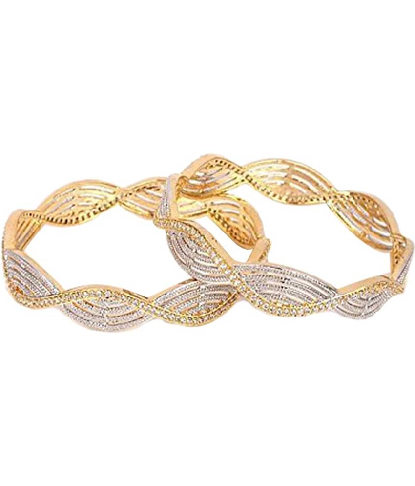 YOUBELLA Gold Bangle Set ( Pack of 1 )