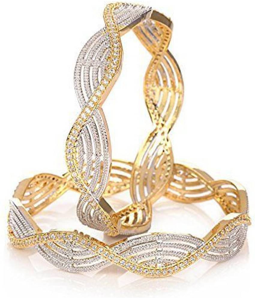 YOUBELLA Gold Bangle Set ( Pack of 1 )