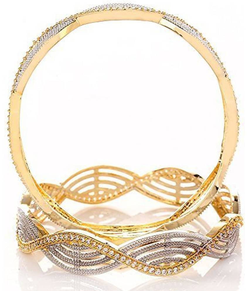YOUBELLA Gold Bangle Set ( Pack of 1 )