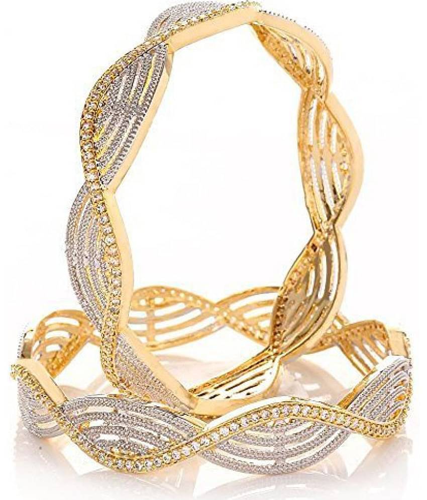 YOUBELLA Gold Bangle Set ( Pack of 1 )