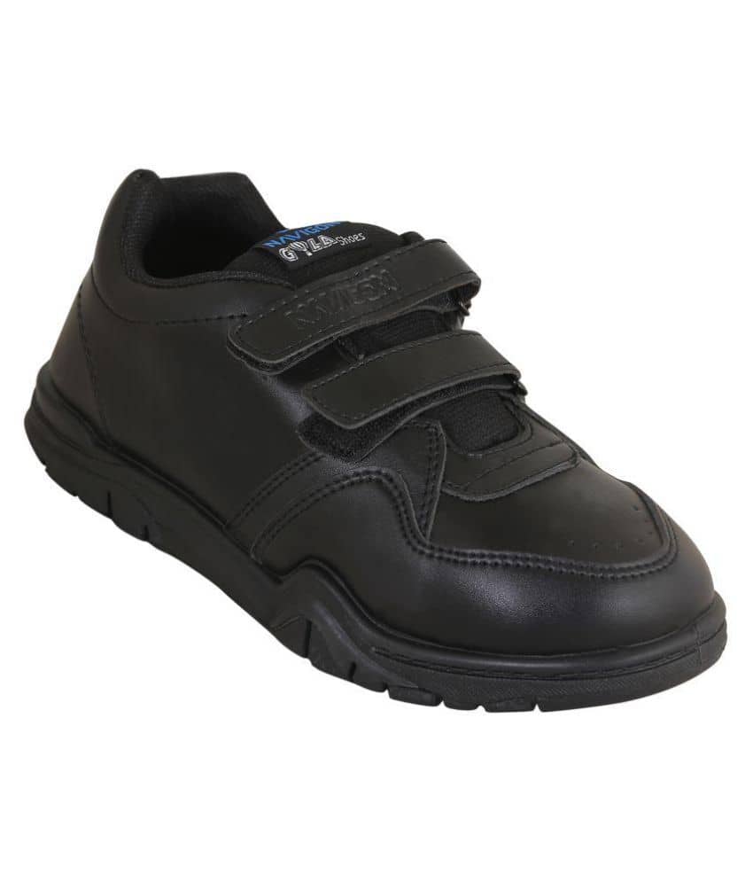 Navigon Black School Shoes for Boys