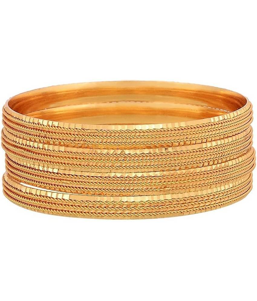 YOUBELLA Gold Bangle Set ( Pack of 1 )