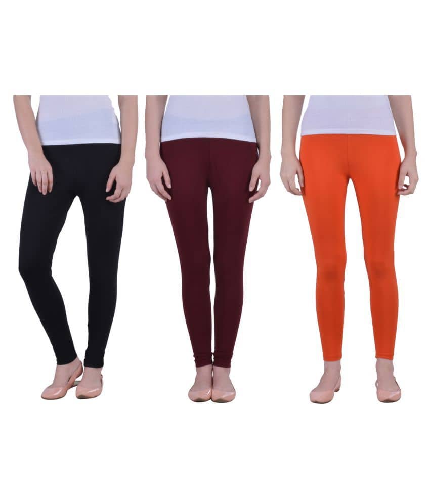 Dollar Missy Cotton Lycra Pack of 3 Leggings
