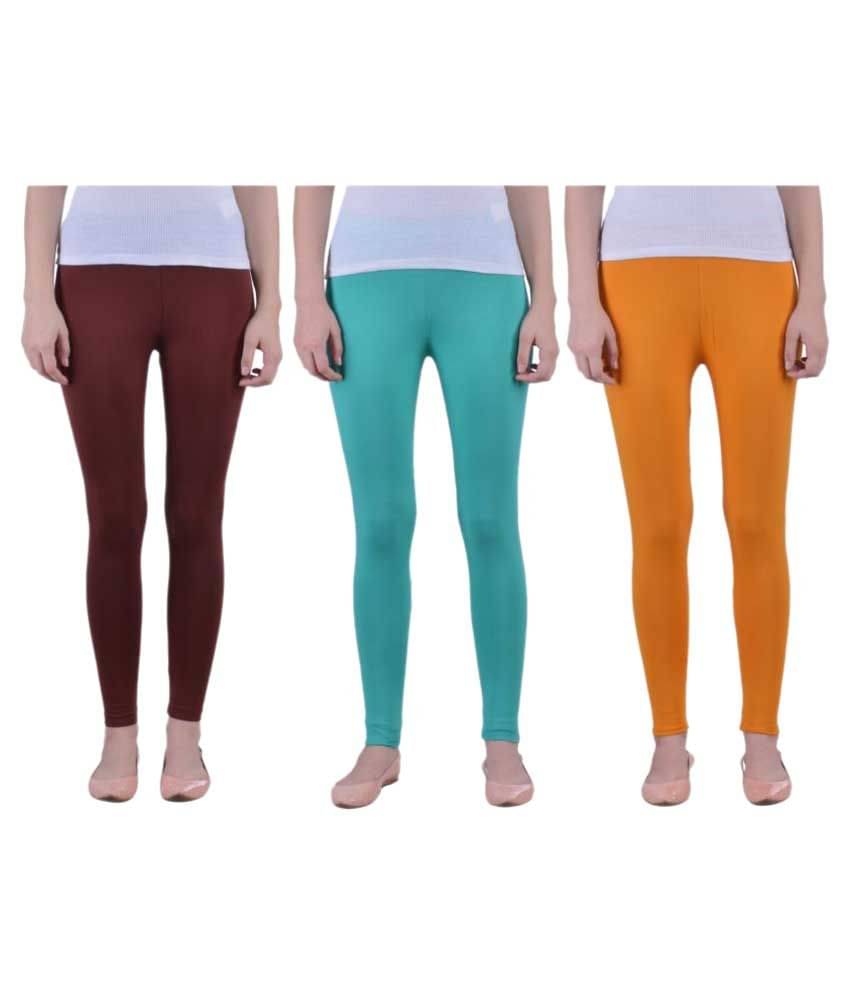     			Dollar Missy Cotton Lycra Pack of 3 Leggings