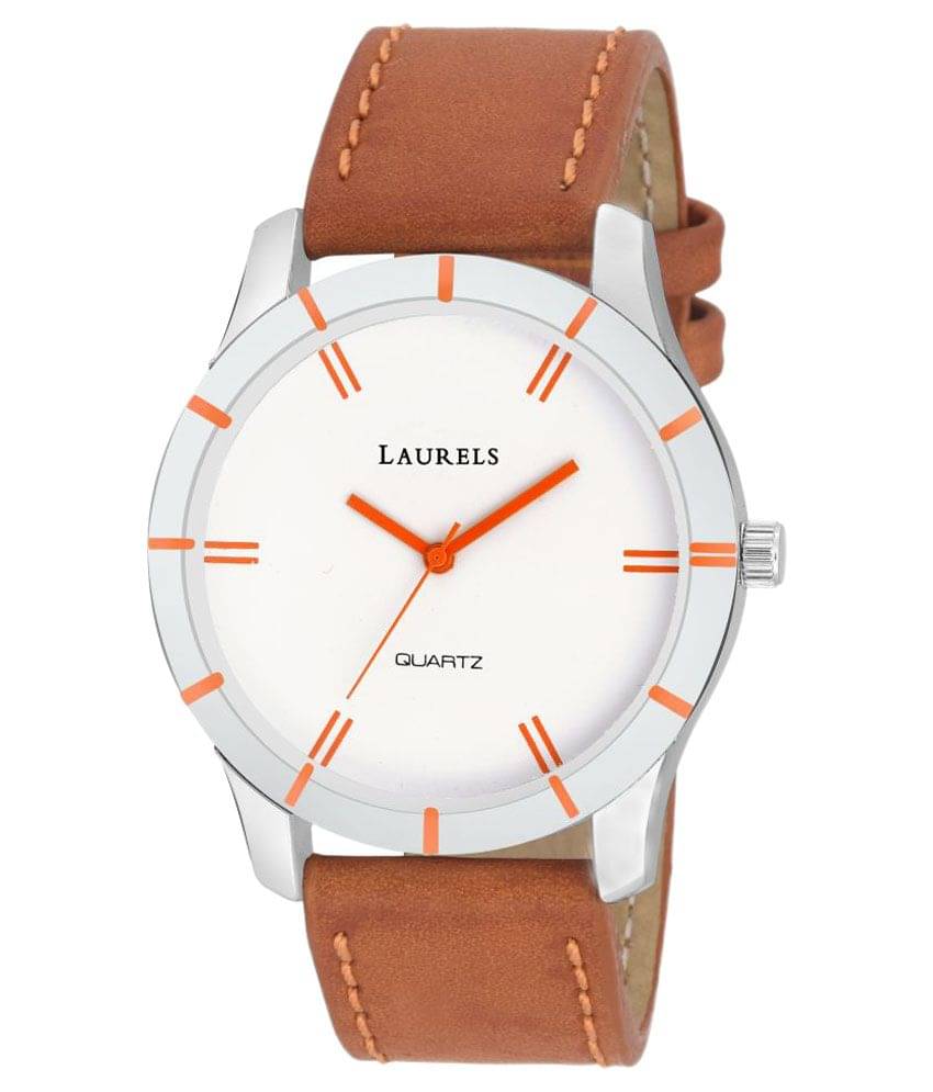     			Laurels Brown Analog Watch