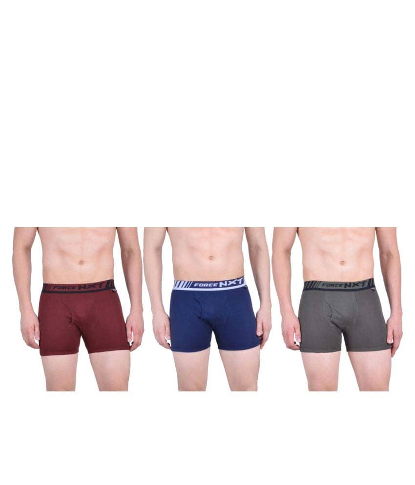 Force NXT Pack of 3 Cotton Trunk For Men's ( Multi )