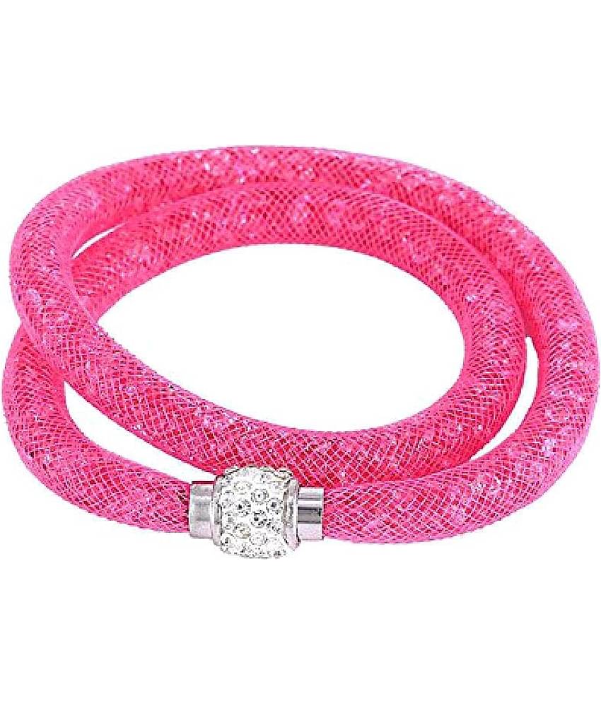 YouBella Jewellery Stardust Crystal Bangle Bracelet Cum Necklace for Women and Girls