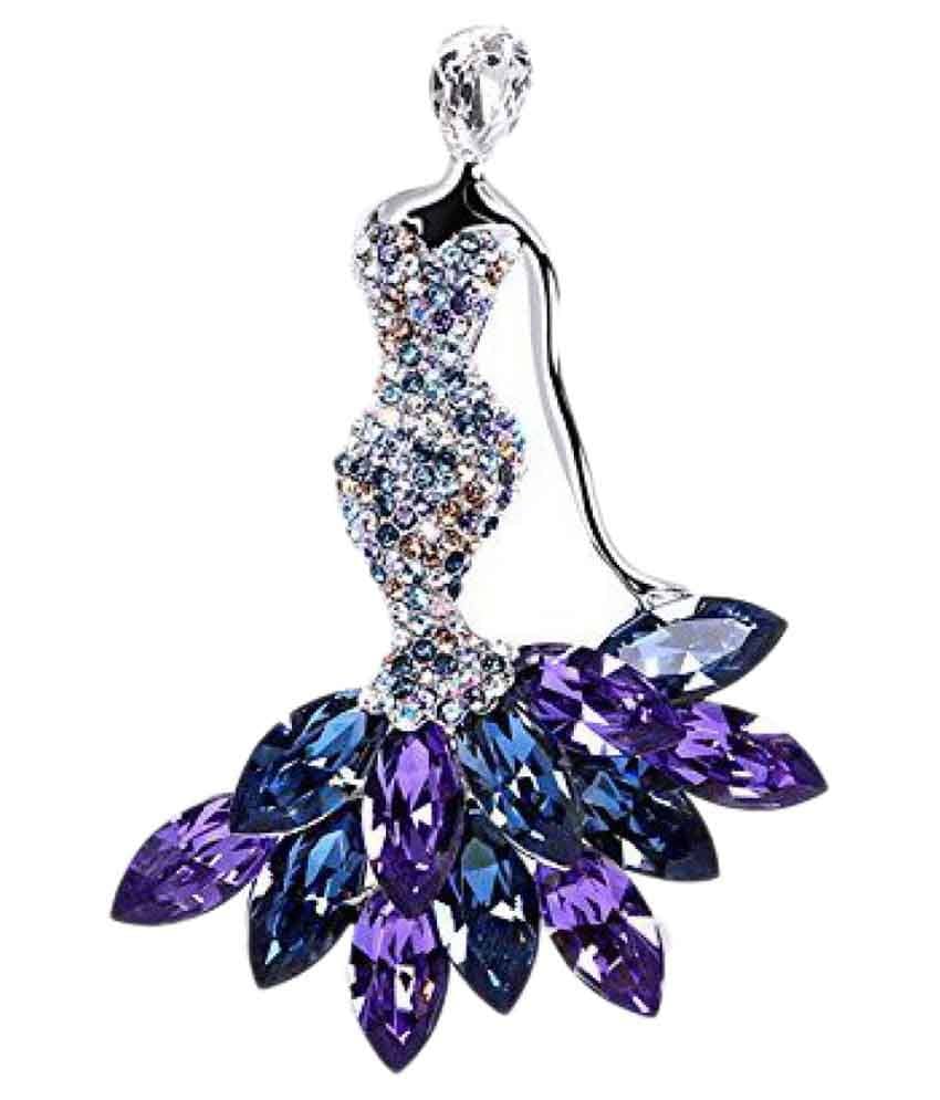 YouBella Multi color Alloy Brooches & Saree Pins - Jewellery Sets | Buy online on ZillyBuy