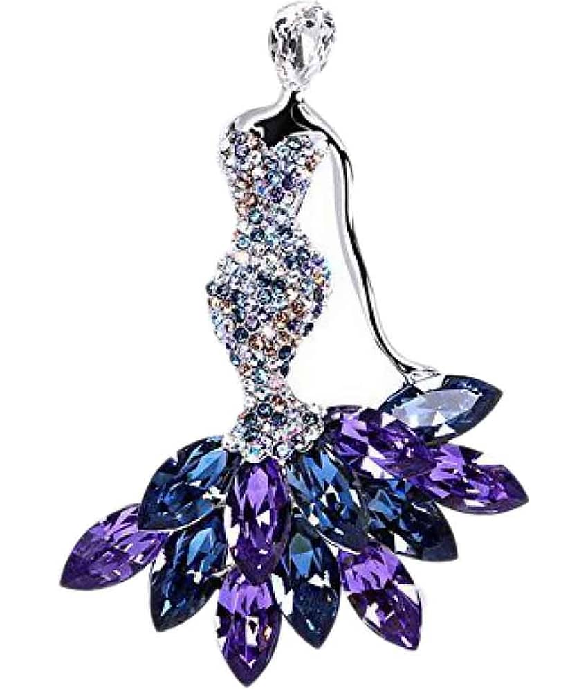 YouBella Multi color Alloy Brooches & Saree Pins - Jewellery Sets | Buy online on ZillyBuy