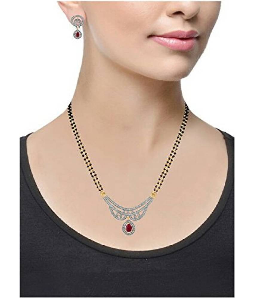YOUBELLA Multi Color Mangalsutra Set ( Pack of 1 )