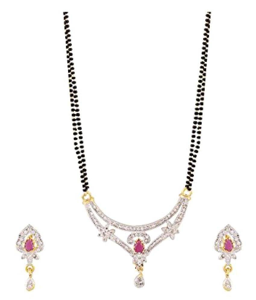     			YouBella Multicolour Manglsutra Set