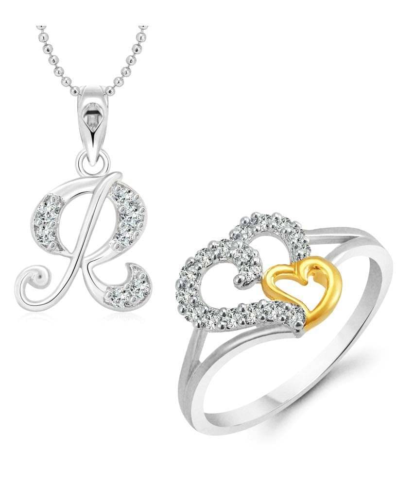 Vighnaharta Silver Alloy Combo of Ring With Pendant Vighnaharta Silver Alloy Combo of Ring With Pendant